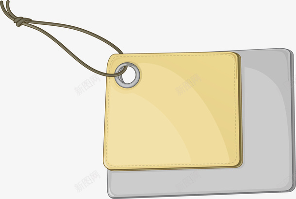 黄色简约挂牌矢量图ai免抠素材_88icon https://88icon.com 标签 牌子 简约吊牌 绳子吊牌 装饰图案 黄色挂牌 矢量图