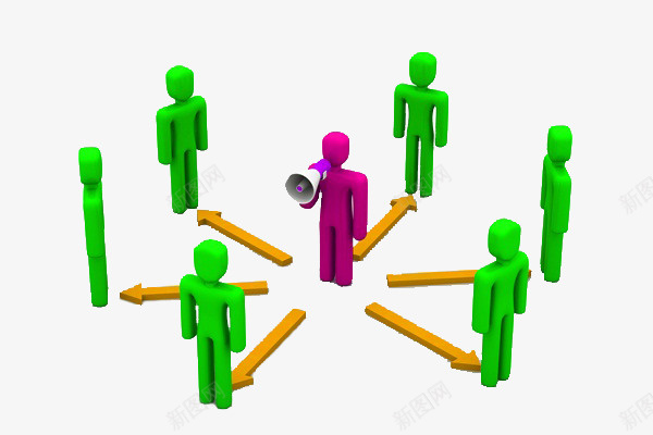 手绘宣讲的紫色小人绿色听众png免抠素材_88icon https://88icon.com 人群 听众 宣传 宣讲 箭头 紫色 绿色 观众