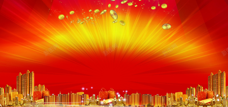 房地产大气红色招商海报背景psd设计背景_88icon https://88icon.com 交通 光效 创意 加盟 喷绘 学区 宣传 展板 广告 店铺 建筑 户型 放射 楼盘 活动 素材 金币