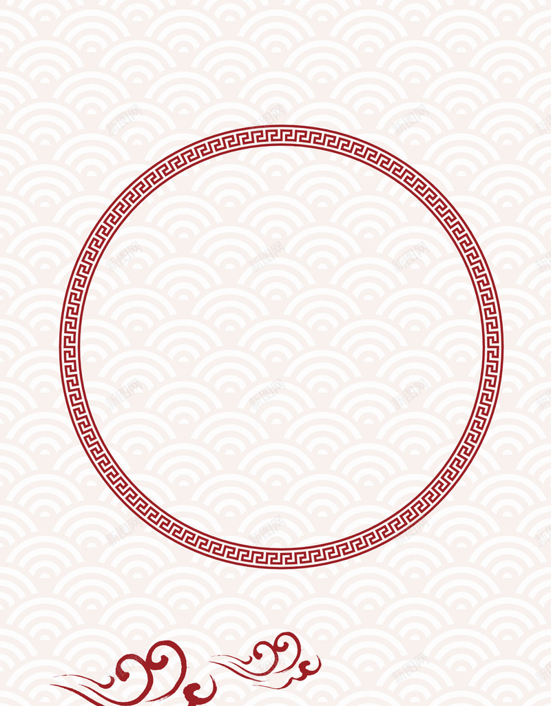 矢量古典圆形边框中国风背景jpg设计背景_88icon https://88icon.com 中国风 古典 古典底纹 古风 圆形边框 海报 海水纹 矢量 矢量素材 背景 边框