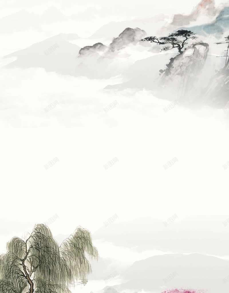 企业文化灰色水墨中国风展架背景jpg设计背景_88icon https://88icon.com 中国风展架 企业文化 传统文化 国画 宣传背景 水墨山水 水墨画 灰色背景 简约花鸟 远山