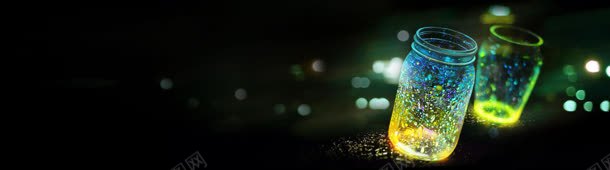 彩色罐子banner创意jpg设计背景_88icon https://88icon.com 小清新 环保 纯色 色彩 风景