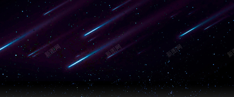 星空浪漫夜景banner图psd设计背景_88icon https://88icon.com banner图 星星 星空 流星 浪漫夜空 淘宝 神秘 黑色