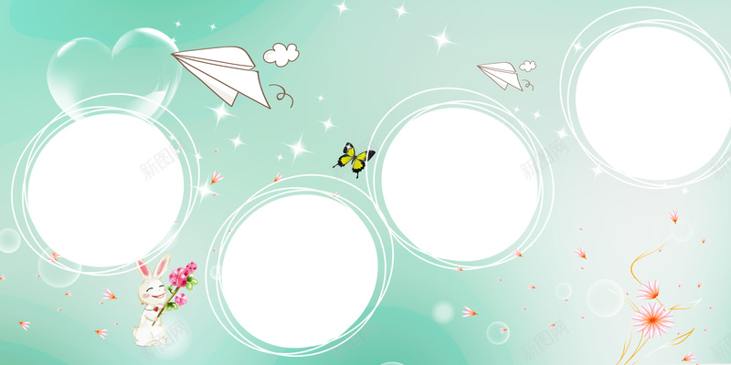 儿童相册背景海报psd设计背景_88icon https://88icon.com 儿童相册 圆圈 白色 相册背景 纸飞机 绿色 绿色背景 花 花纹 蝴蝶 蝴蝶背景