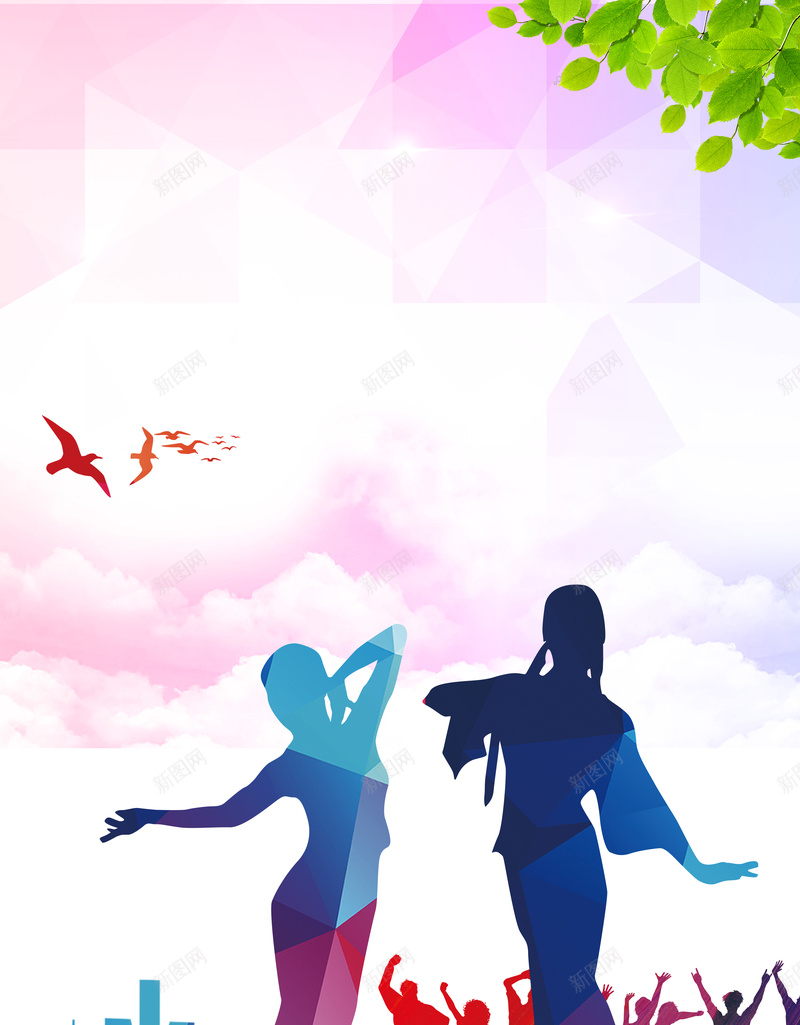 广场舞大赛海报背景psd设计背景_88icon https://88icon.com 叶子 城市 广场舞 广场舞大妈 广场舞大赛 广场舞比赛 扁平 活动