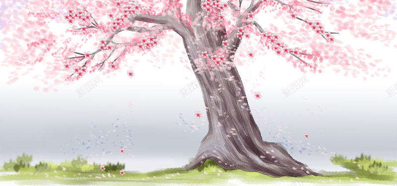 浪漫日本樱花节主题背景图psd高清背景_88icon https://88icon.com 唯美 广告设计背 手绘 日本旅行 日本樱花节背景 春天 春游 樱花树 水彩 浪漫 粉色 花瓣 赏樱花 踏青