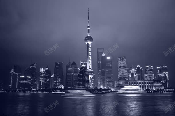 上海夜景城市上空jpg设计背景_88icon https://88icon.com 上海 上空 城市 夜景