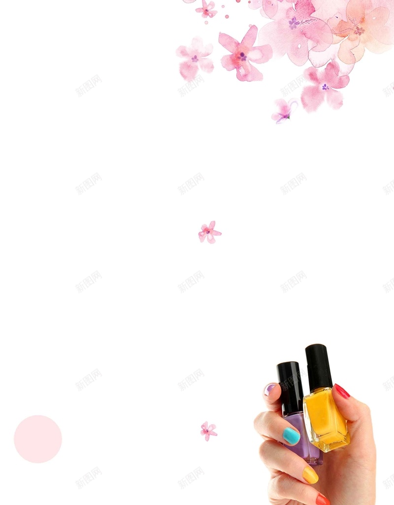 简约时尚指甲油美妆海报背景模板psd设计背景_88icon https://88icon.com 宣传 指甲油 时尚 活动 海报 简约 粉色樱花 美妆 美甲广告 美甲店 背景模板 设计