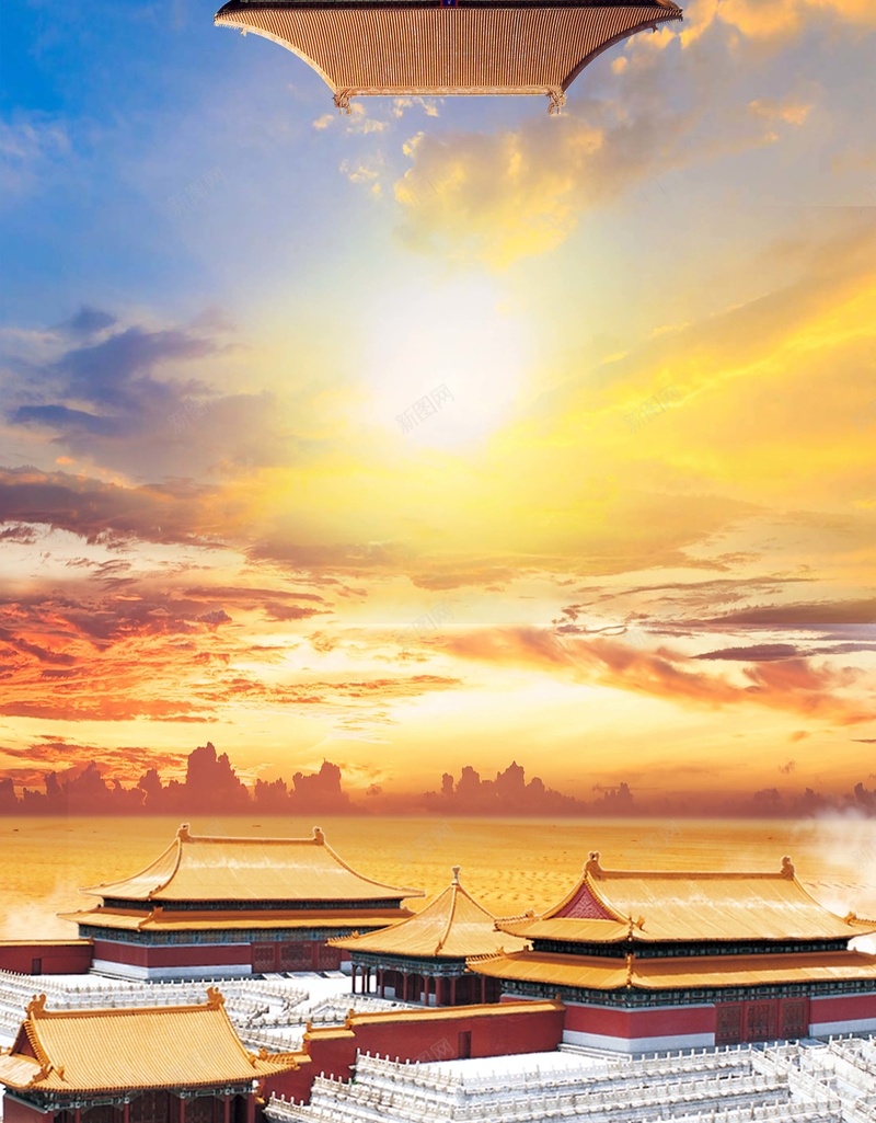 简约风创意故宫旅游海报psd设计背景_88icon https://88icon.com 北京印象 北京旅游景点 圆明园 地坛 天坛 天安门 故宫 旅游 颐和园 首都之旅