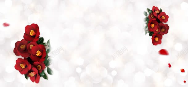白云红花绿叶海报jpg设计背景_88icon https://88icon.com 海报 白云 红花 绿叶