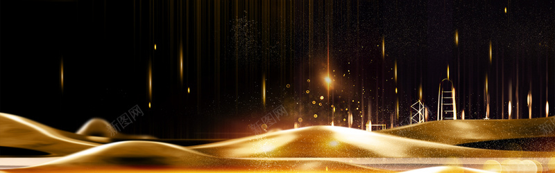 金币黑金房地产banner背景psd设计背景_88icon https://88icon.com banner背景 光效 大气 奢华 房地产 炫光 烫金 神秘 粒子 金色 金色建筑 金色粒子 黑金