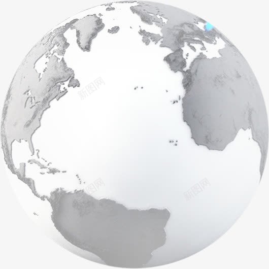 灰色透明地球png免抠素材_88icon https://88icon.com 地球 灰色 透明