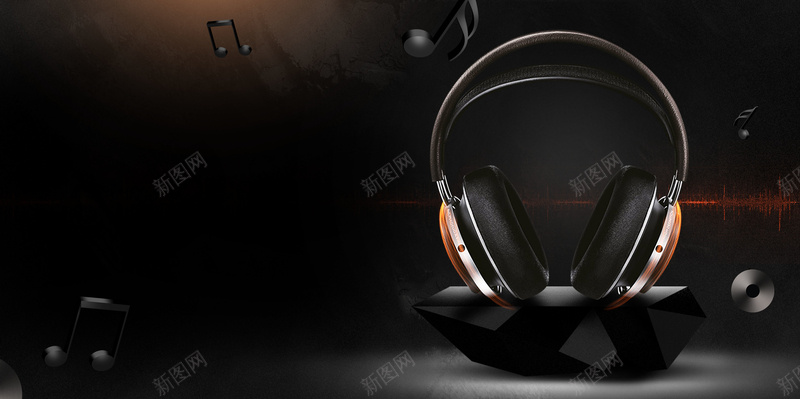 黑白大气风音乐耳机psd设计背景_88icon https://88icon.com 150PPI PSD源文件 分层文件 喇叭 声音 平面设计 手机耳机 数码 游戏耳机 电脑耳机 耳塞 耳机 耳机广告 耳机配件 音乐 音响 音箱 魔音耳机