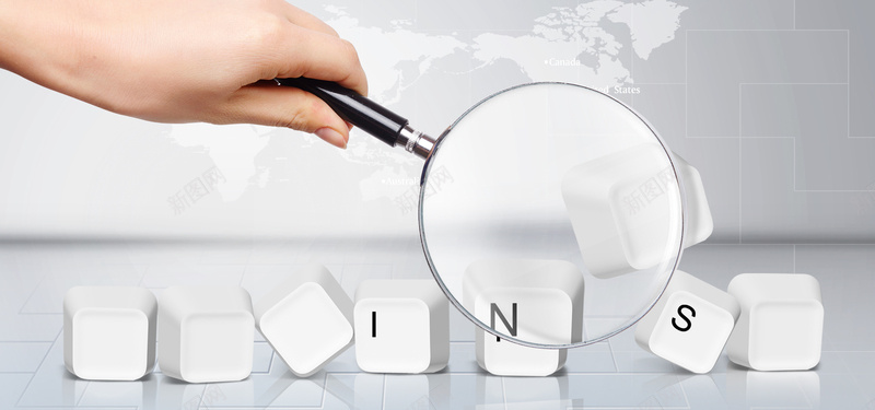 放大镜psd设计背景_88icon https://88icon.com 商务 放大镜 海报banner 电子 科幻 科技 科技感 科技风 高科技