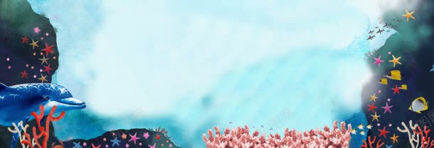 梦幻海底景色图jpg设计背景_88icon https://88icon.com 内衣 化妆品 女装背景 女裤 女鞋 海报背景 男装