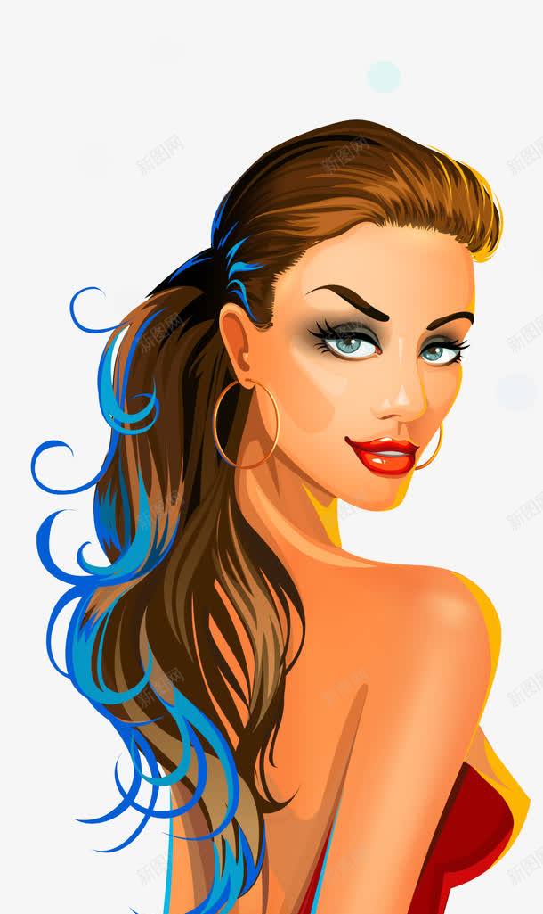 卡通时尚模特png免抠素材_88icon https://88icon.com 人物 卡通手绘 女孩 时尚 模特 矢量图案 美女