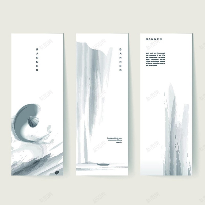 水墨书签矢量图eps设计背景_88icon https://88icon.com 书签 大气 水墨 设计 矢量图