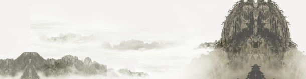 水墨画背景jpg设计背景_88icon https://88icon.com 云雾缭绕 促销海报 大气 山