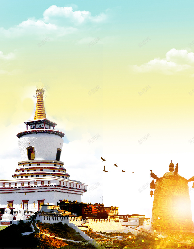 简约西藏之旅海报psd设计背景_88icon https://88icon.com 中华人民共和国西藏自治区 中国西藏 印象西藏 天空 建筑 拉萨旅游 藏族文化 西藏文化 西藏旅游 西藏旅行 魅力西藏
