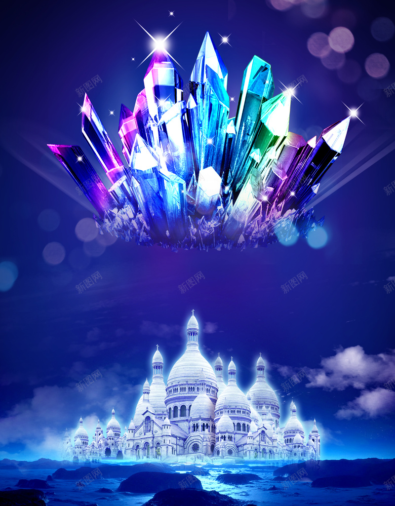 梦幻平安夜海报背景psd设计背景_88icon https://88icon.com 商场促销 圣诞节 城堡 平安夜 梦幻城堡 派对 节日 苹果