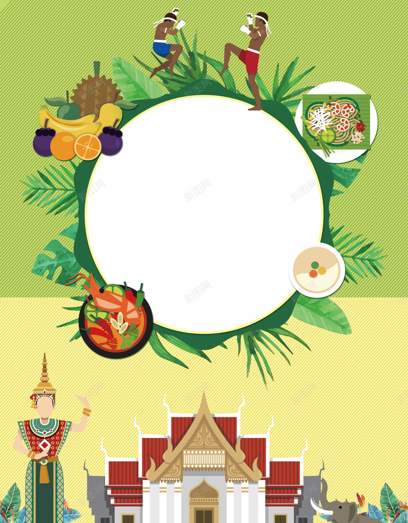 泰国印象海报背景psd设计背景_88icon https://88icon.com 旅行社 泰国人妖 泰国佛教 泰国地标建筑 泰国建筑 泰国旅游海报 泰国旅游画册 泰国美女 泰国美食