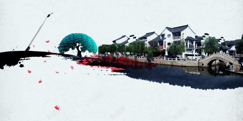 中国风醉江南梦如画PSDjpg设计背景_88icon https://88icon.com PSD源文件 PSD素材 分层文件 园林景观 建筑 旅游 水乡 江南印象 江南水乡 烟雨江南 背景模板 背景海报 背景素材 高清背景