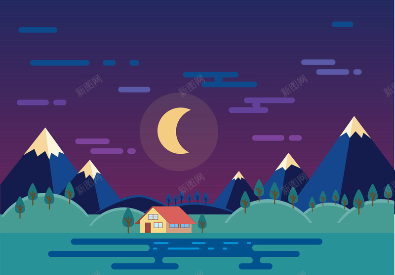 可爱儿童画风格商业旅游海报画册矢量背景ai设计背景_88icon https://88icon.com 儿童画 可爱 商业背景 夜晚背景 大气 旅游海报背景 矢量背景 精美画册 风景 矢量图