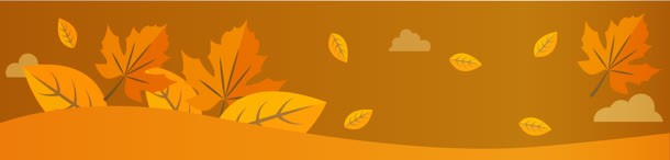 收获季节banner背景jpg设计背景_88icon https://88icon.com 卡通背景 树叶 秋季背景
