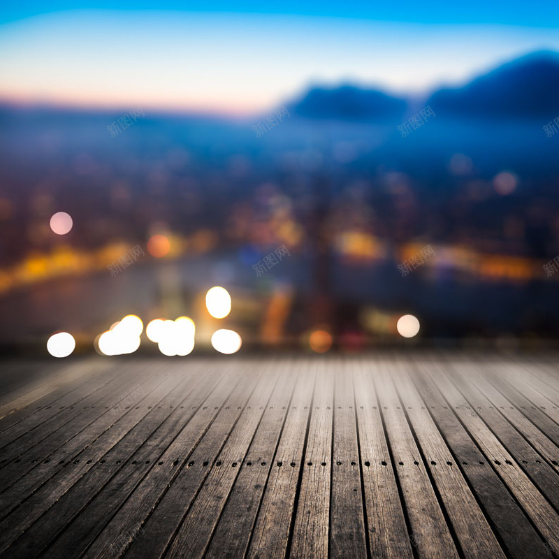 木板展台夜景背景图jpg设计背景_88icon https://88icon.com 主图 夜景 展台 朦胧 木板 灯光