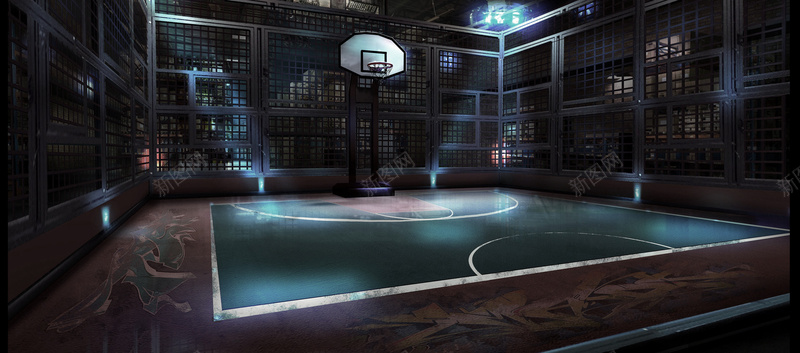 篮球场背景banner装饰jpg设计背景_88icon https://88icon.com 云朵 海报banner 社区篮球场地 篮球 篮球场 背景banner装饰 街头篮球