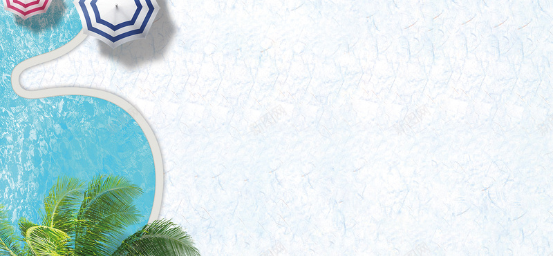 大暑游泳池泡澡遮阳景色白色背景psd设计背景_88icon https://88icon.com 中国传统节气 卡通儿童 夏天 大暑 大暑节气 挂历 挂画 文化节日 暑假 节气海报