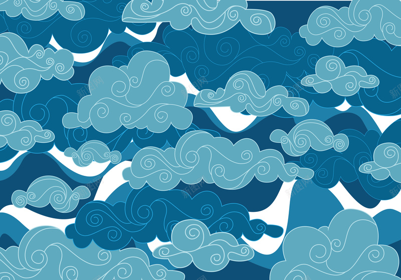 蓝色古典云纹背景jpg设计背景_88icon https://88icon.com 中国风 云彩 云纹 卡通 古典 底图 底纹 矢量 背景 蓝色 蓝色古典