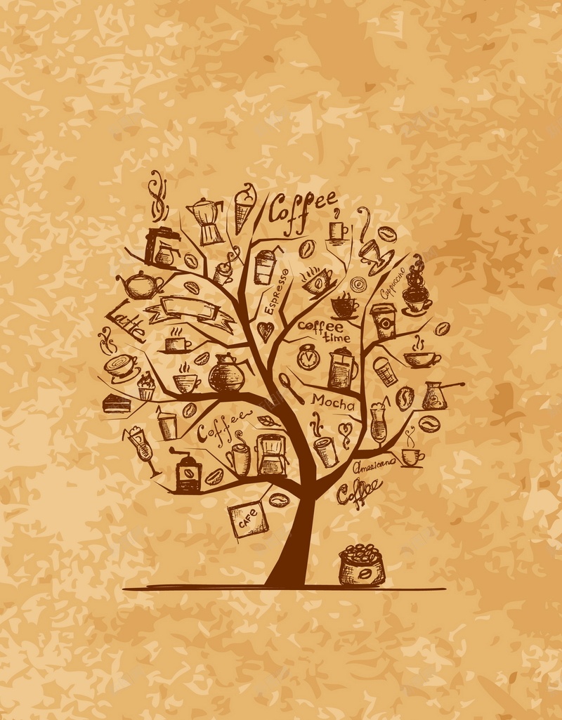 抽象树木矢量图ai设计背景_88icon https://88icon.com 咖啡 底纹 抽象 树木 油漆 笔刷 纹理 质感 矢量图