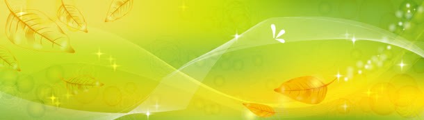 梦幻金黄叶子banner背景jpg设计背景_88icon https://88icon.com 叶子 黄色背景