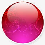 红色水晶珠png免抠素材_88icon https://88icon.com 水晶珠 红色