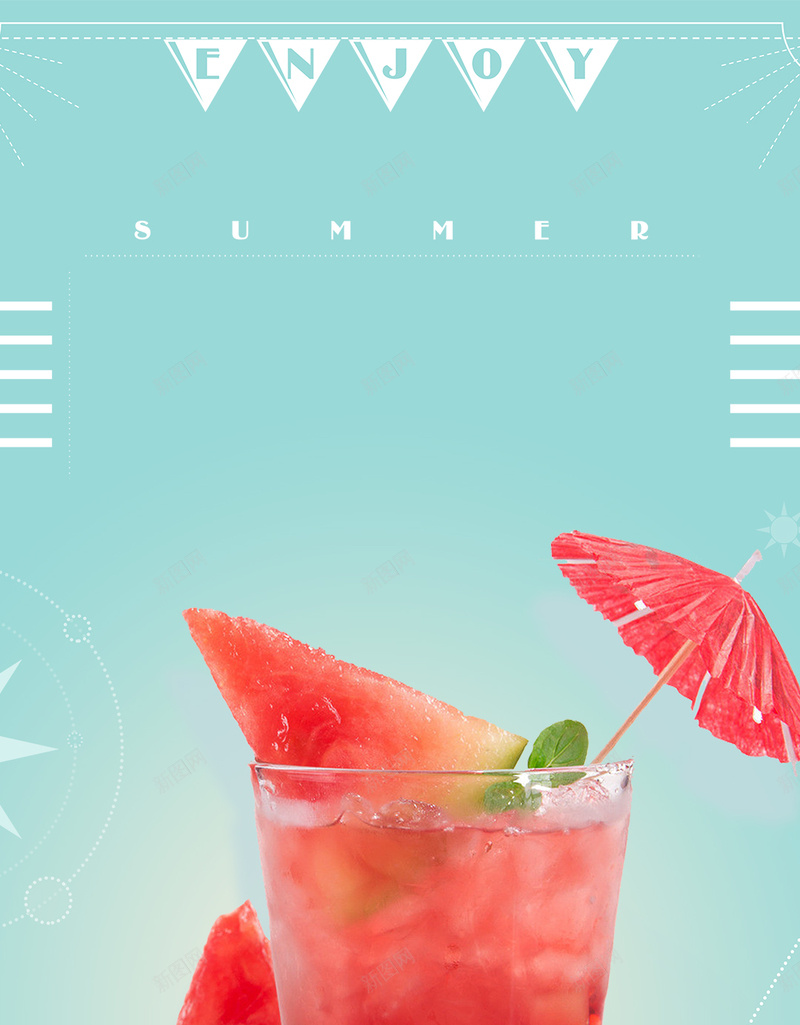 夏季餐饮饮品背景psd设计背景_88icon https://88icon.com 夏天 夏季 文艺 果汁 清凉 蓝色 西瓜汁 餐饮 饮品 饮料