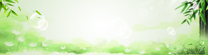 春天小清新背景psd设计背景_88icon https://88icon.com 小清新 文艺 春天 春季新品 春日 海报banner 竹子 简约 飞叶