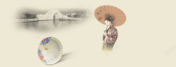 中国风桥雨伞油伞背景bannerjpg设计背景_88icon https://88icon.com banner 中国风 桥 油伞 背景 雨伞