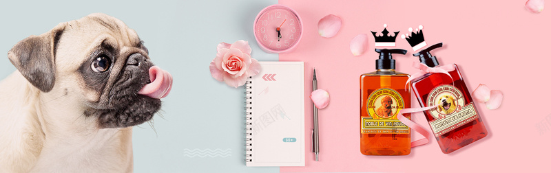 宠物用品沐浴露粉蓝色海报背景psd设计背景_88icon https://88icon.com 宠物 宠物用品 沐浴露 沐浴露背景 清新海报 清新背景 爱犬 狗狗用品 粉蓝色背景