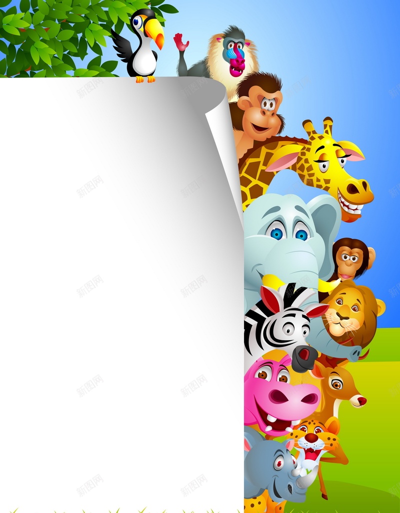 动物园矢量图ai设计背景_88icon https://88icon.com 动物园 卡通 大象 手绘 狮子 童趣 长颈鹿 矢量图