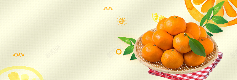 橙色清新水果橘子蜜桔食品电商bannerpsd设计背景_88icon https://88icon.com banner 橘子 橙色 水果 清新 电商 蜜桔 食品