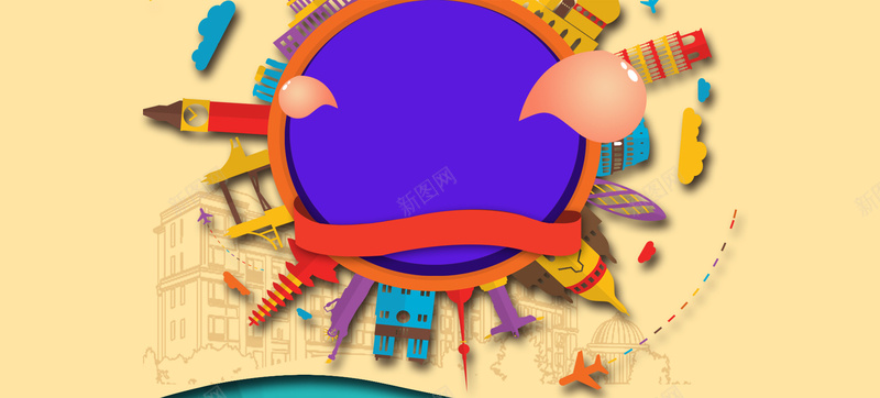 春天环球旅行几何卡通棕色bannerpsd设计背景_88icon https://88icon.com 卡通飞机 小清新 广告 开春 文艺 春天 春季 活力 环球旅行 简约 素材 绿色 背景 设计 踏春