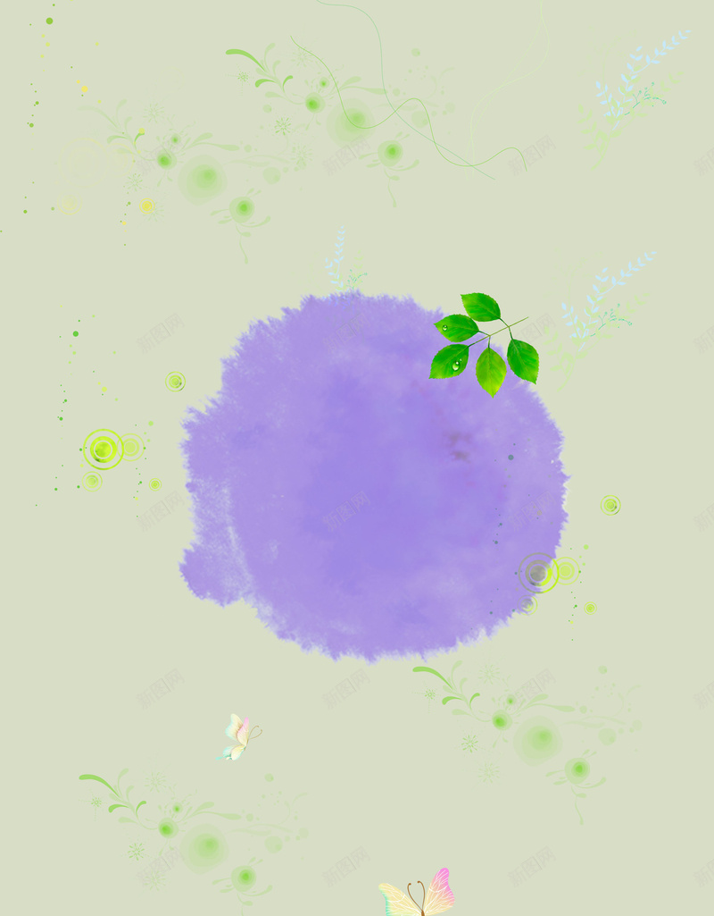 紫色墨韵海报背景psd设计背景_88icon https://88icon.com 墨韵 海报 紫色 纹理 绿色 背景 花纹 蝴蝶