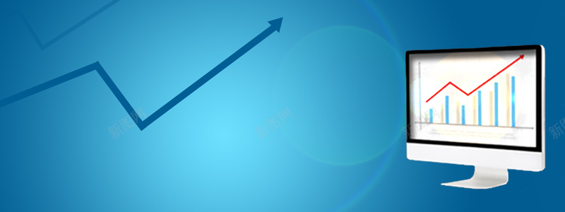 金融理财炒股bannerpsd设计背景_88icon https://88icon.com banner 商务 炒股 理财 电脑 线条 背景 蓝色 走势 金融