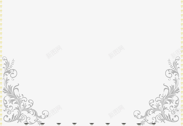 灰色花纹底纹png免抠素材_88icon https://88icon.com 弯曲花纹 文艺风花纹 温馨 灰色花纹 灰色藤蔓 花纹底纹