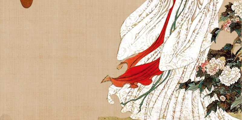 中国风四大美女貂蝉纸质背景jpg设计背景_88icon https://88icon.com 中国风 四大美女 工笔画 素材 纸质 背景 褐色 貂蝉