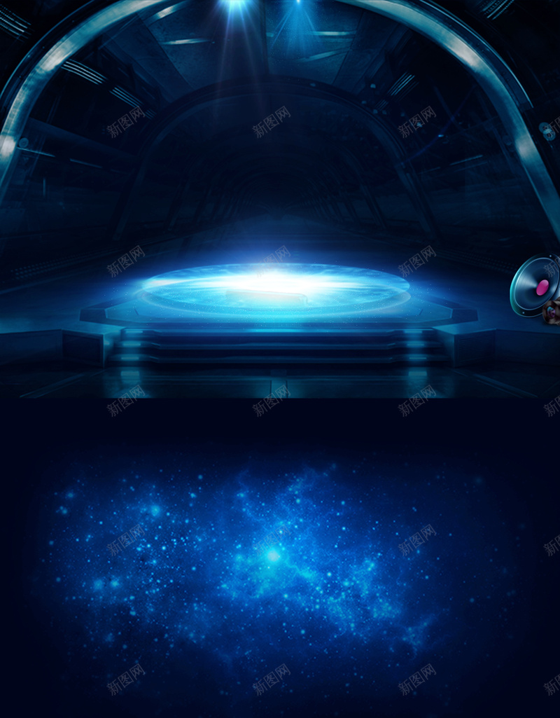 酷炫背景科技感扫地机器人促销海报背景psd设计背景_88icon https://88icon.com 促销 机器人 海报素材 科技 背景海报
