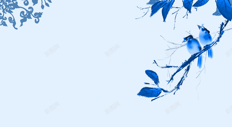 蓝色水墨风花鸟海报背景模板jpg设计背景_88icon https://88icon.com 名片 名片背景 商务 水墨风 海报背景 海报背景模板 背景模板 花 蓝色 蓝色背景 鸟