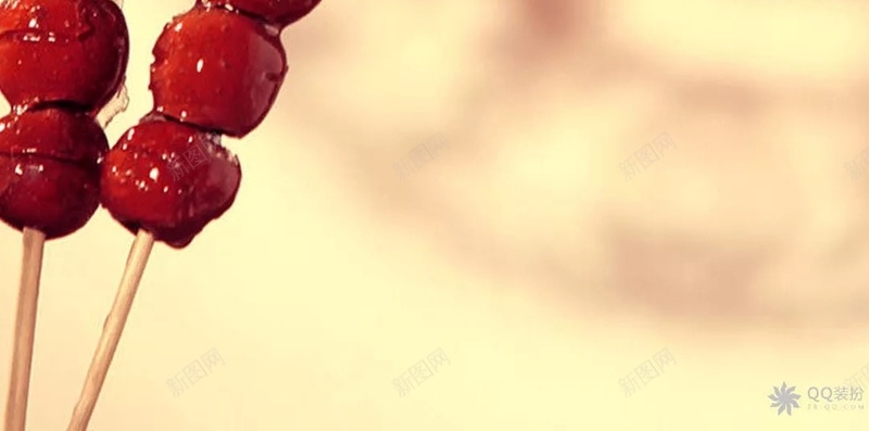 红色冰糖葫芦传统春节H5背景jpg设计背景_88icon https://88icon.com H5背景 传统 冰糖葫芦 新春 春节 红色 纳福 过年