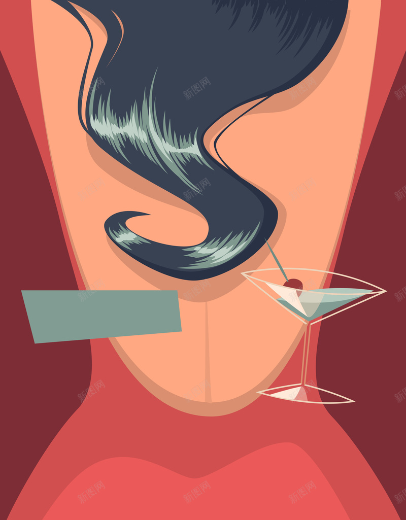 复古鸡尾酒背景矢量图eps设计背景_88icon https://88icon.com party 派对 海报 激情 狂欢 秀发开心 菜单 趴体 酒 酒吧 领结 香槟酒 鸡尾酒 矢量图